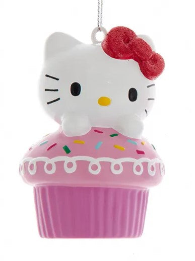 Hello Kitty Cupcake Ornament