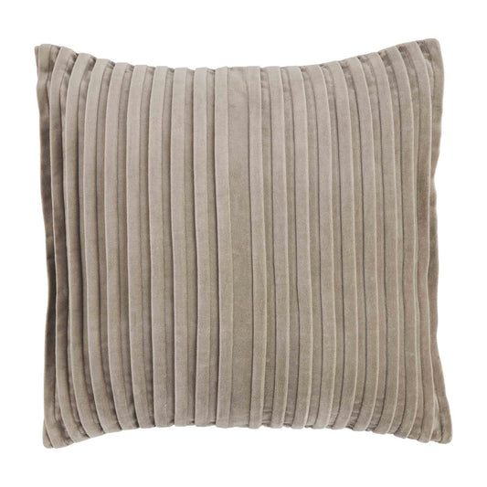 Square Taupe Velvet Pillows