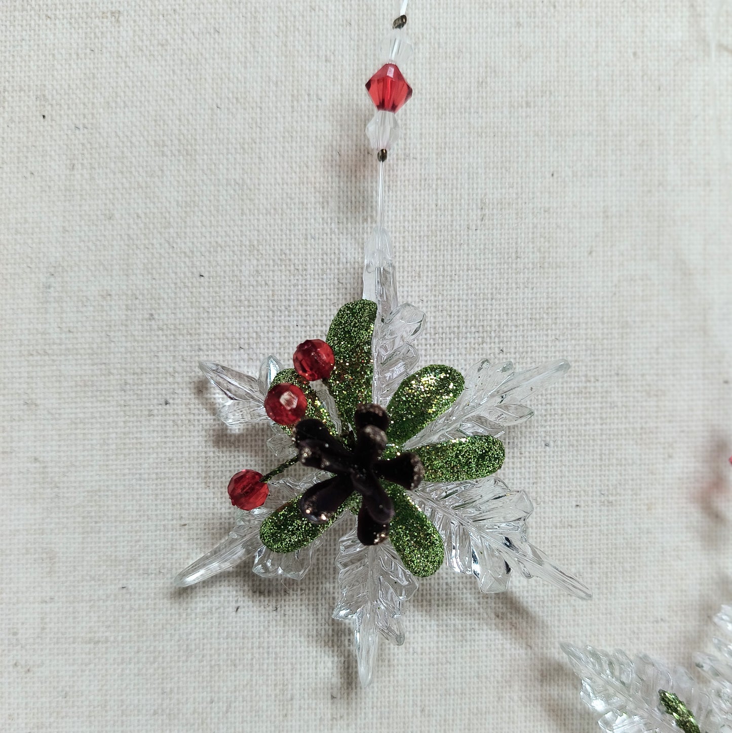 Teeny Mistletoe Snowflake