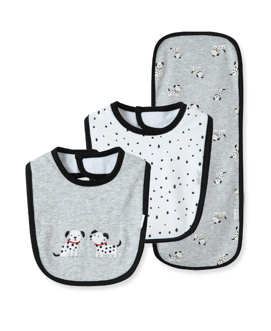Dalmatian Bib & Burp Set