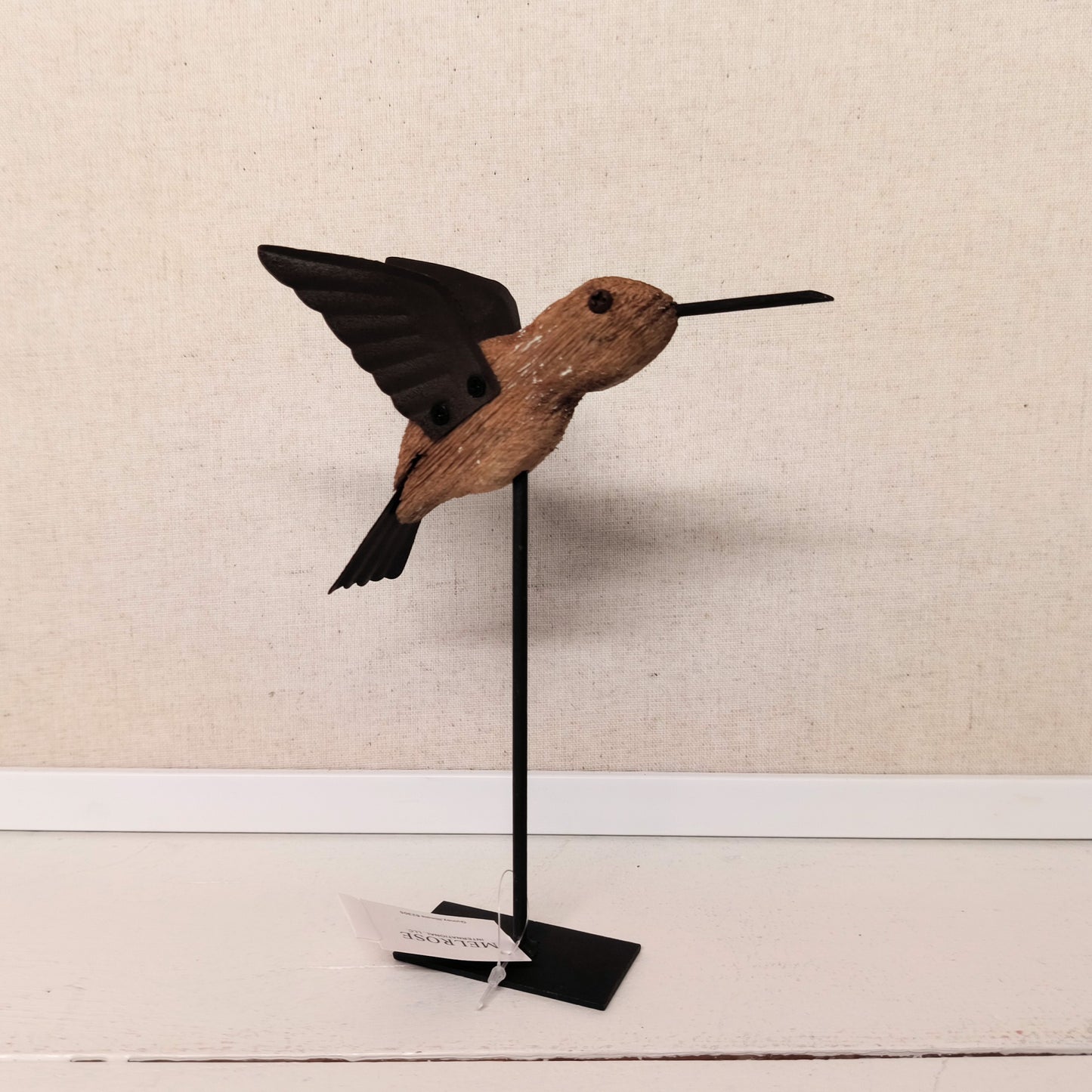 Wood/Iron Hummingbird Decor