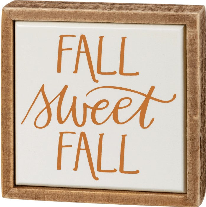 Mini Box Sign - Sweet Fall