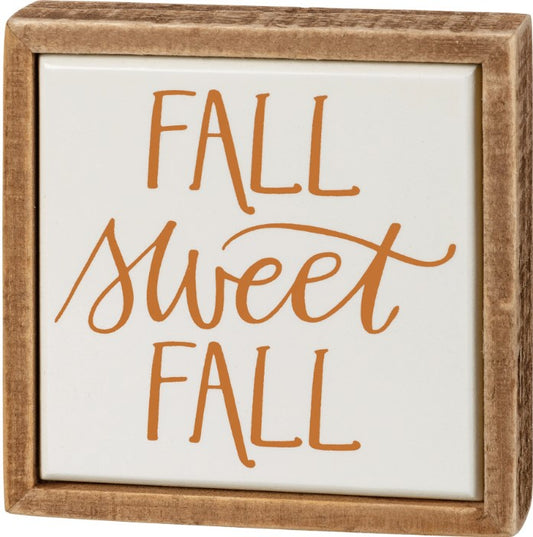 Mini Box Sign - Sweet Fall