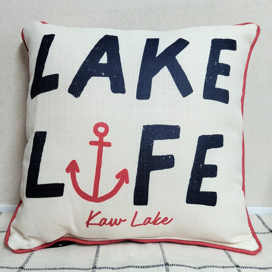 Lake Life Anchor Pillow