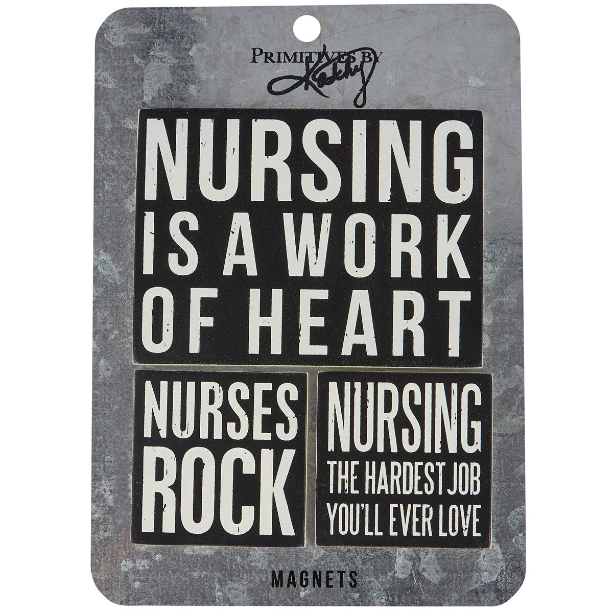 Primitives by Kathy Nurses Rock Magnet