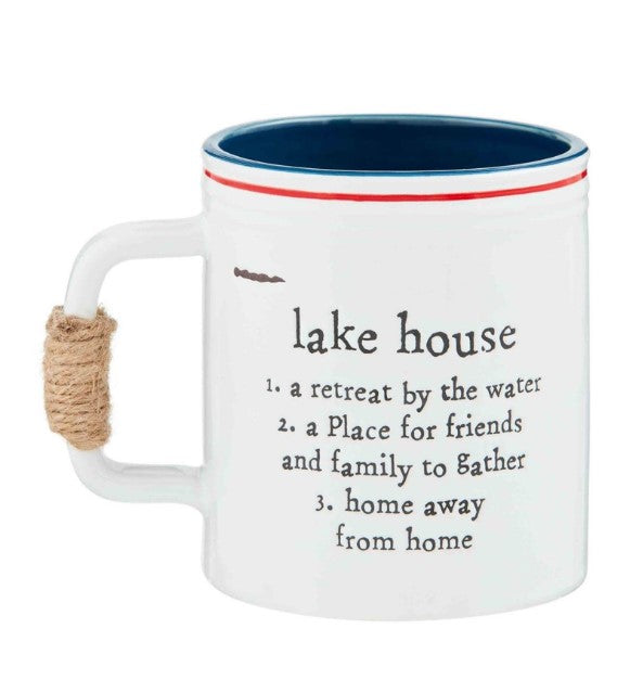 Lake House Jute Handle Mug