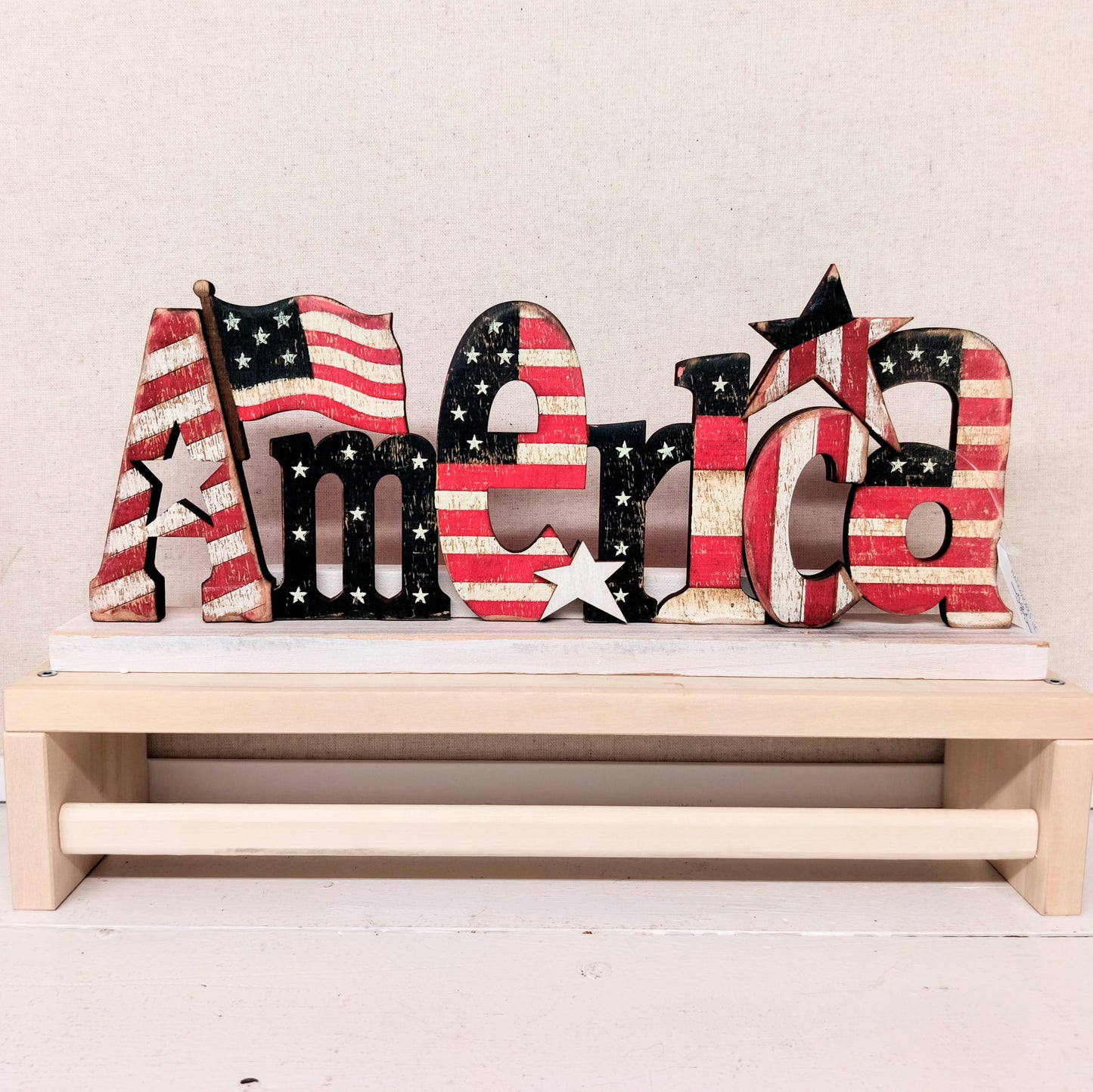America Tabletop Sign