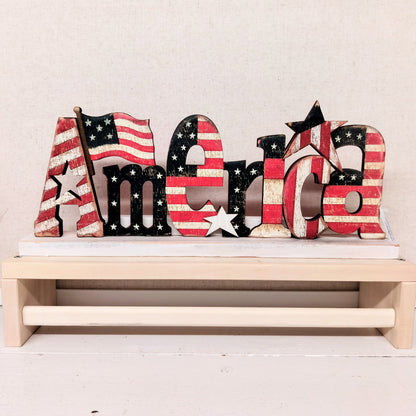 America Tabletop Sign