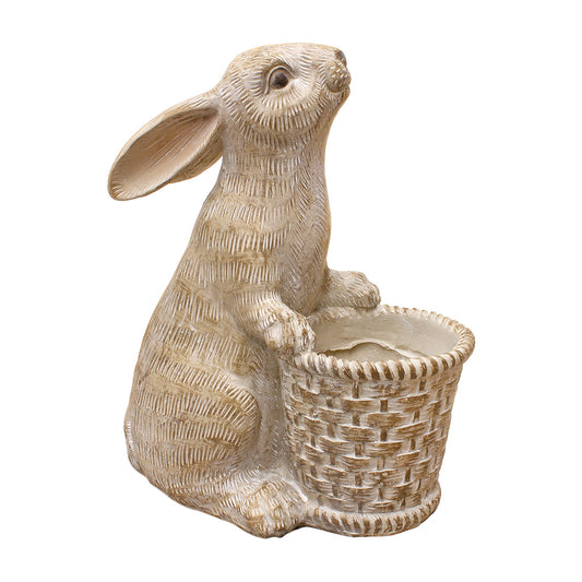 Resin Bunny w/ Basket
