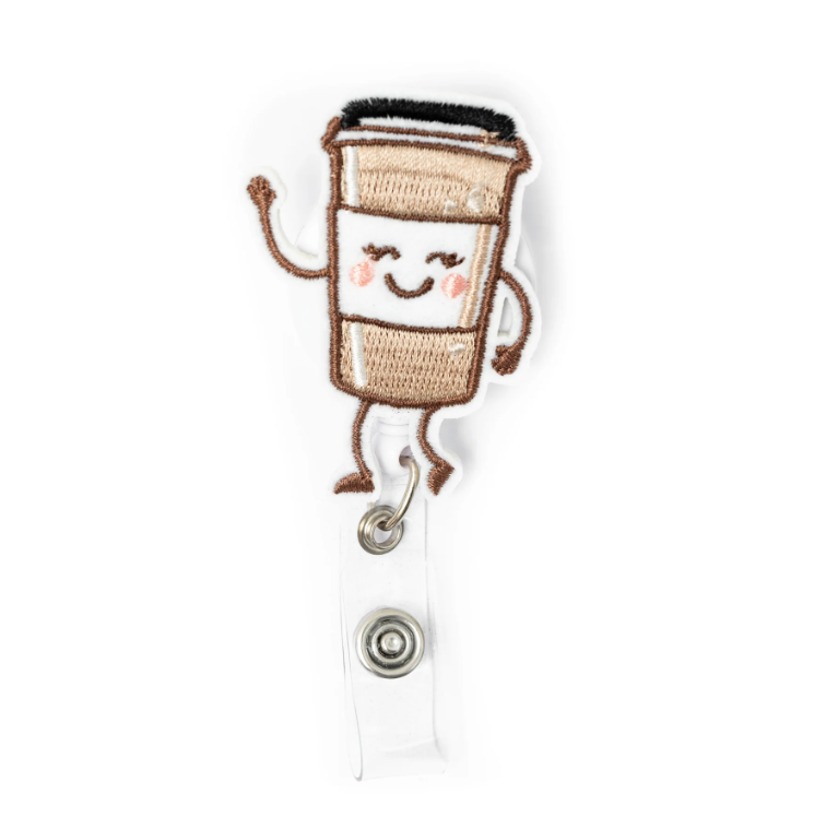 Coffee Cup Badge Holder