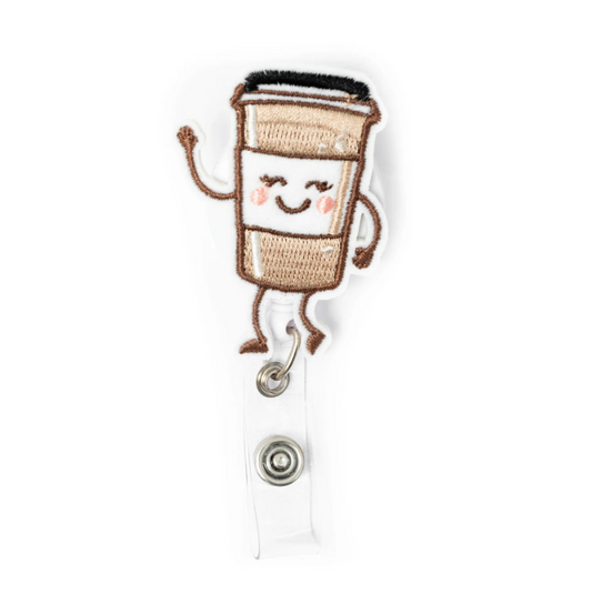 Coffee Cup Badge Holder
