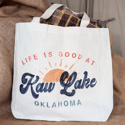 Life At Lake Tote Bag