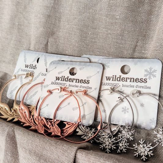 Alloy/Brass Hoop Earrings