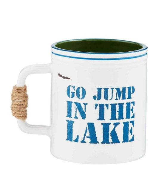 Jump in the Lake Jute Handle Mug