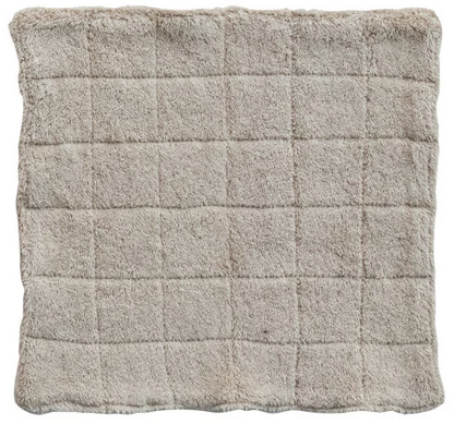 Quilted Cotton Terry Wash Cloth w/ Loop
