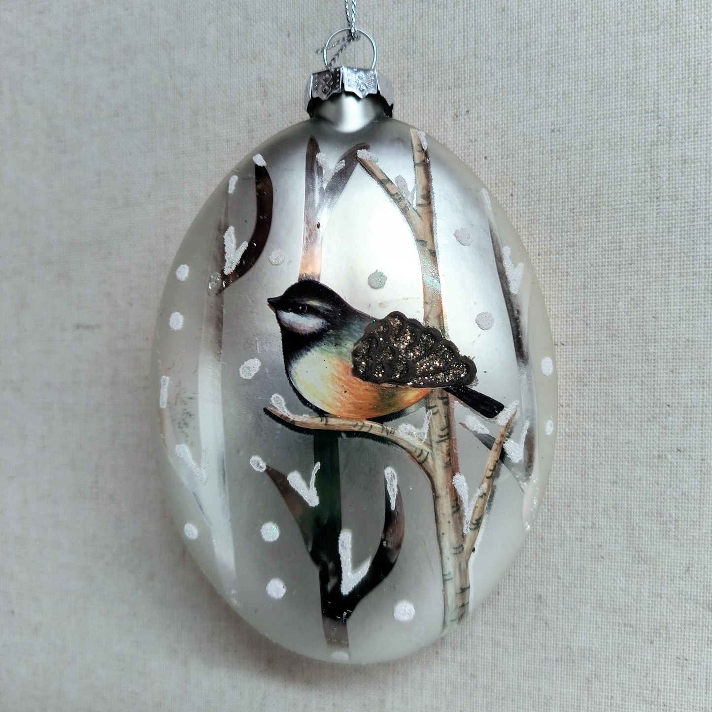 4.5" Bird Disc Ornament