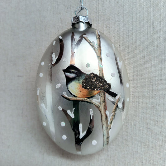 4.5" Bird Disc Ornament
