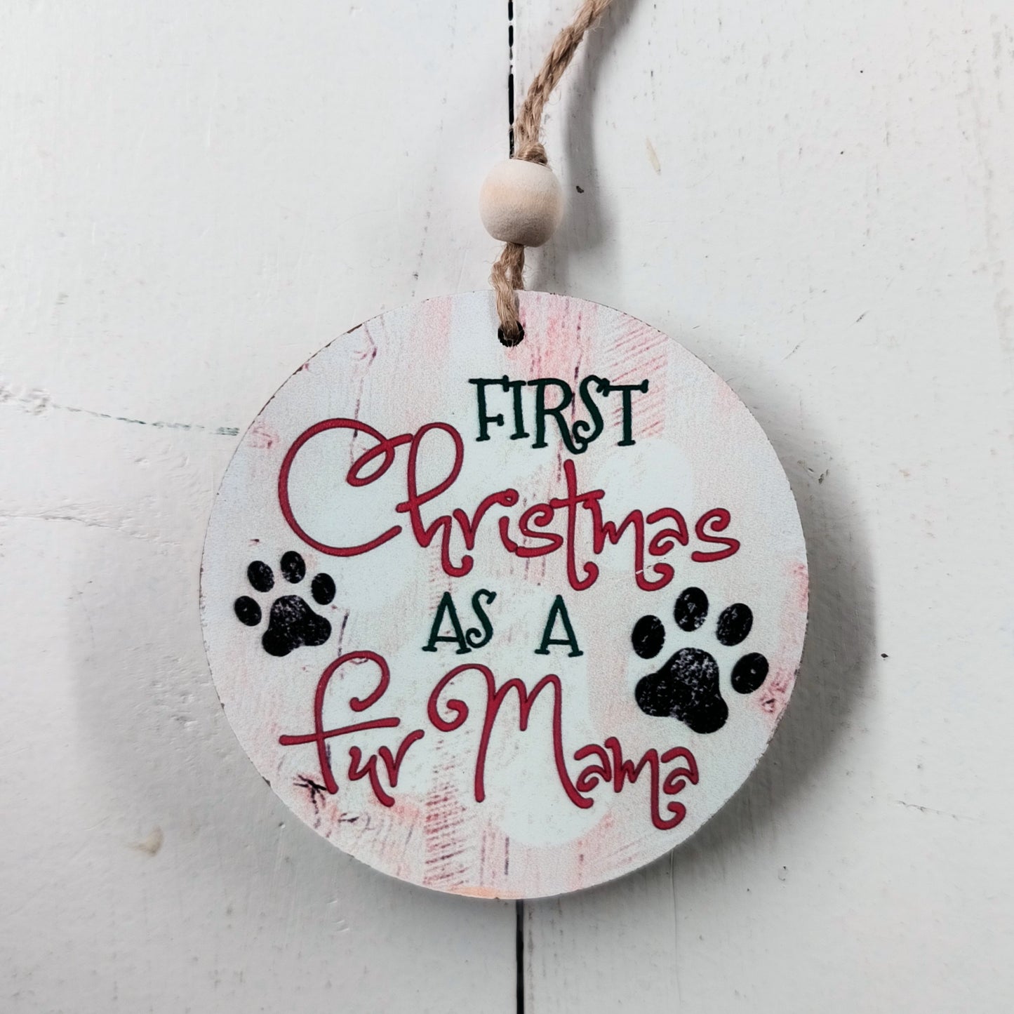 Round Pet Ornament - Assorted