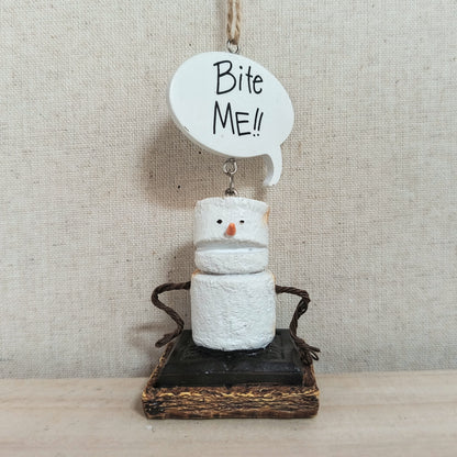 S'mores Snowman Ornament
