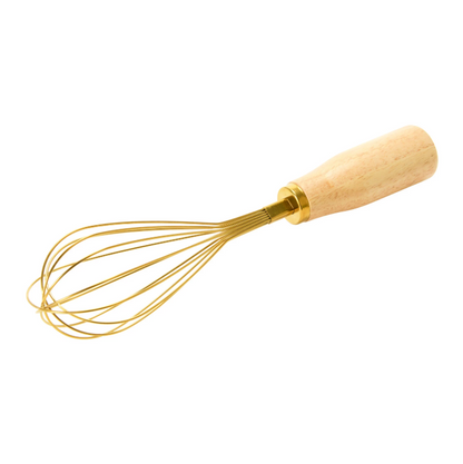 Stainless Steel Whisk w/ Rubberwood Handle