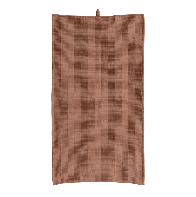 Oversized Linen & Cotton Towel - Terra Cotta