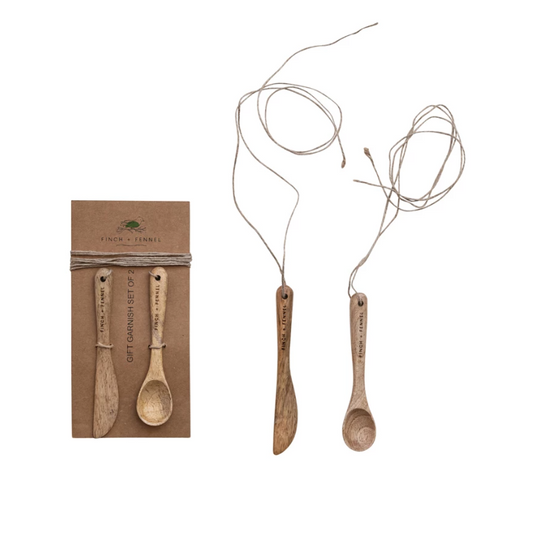 Mango Wood Spoon & Canape Knife