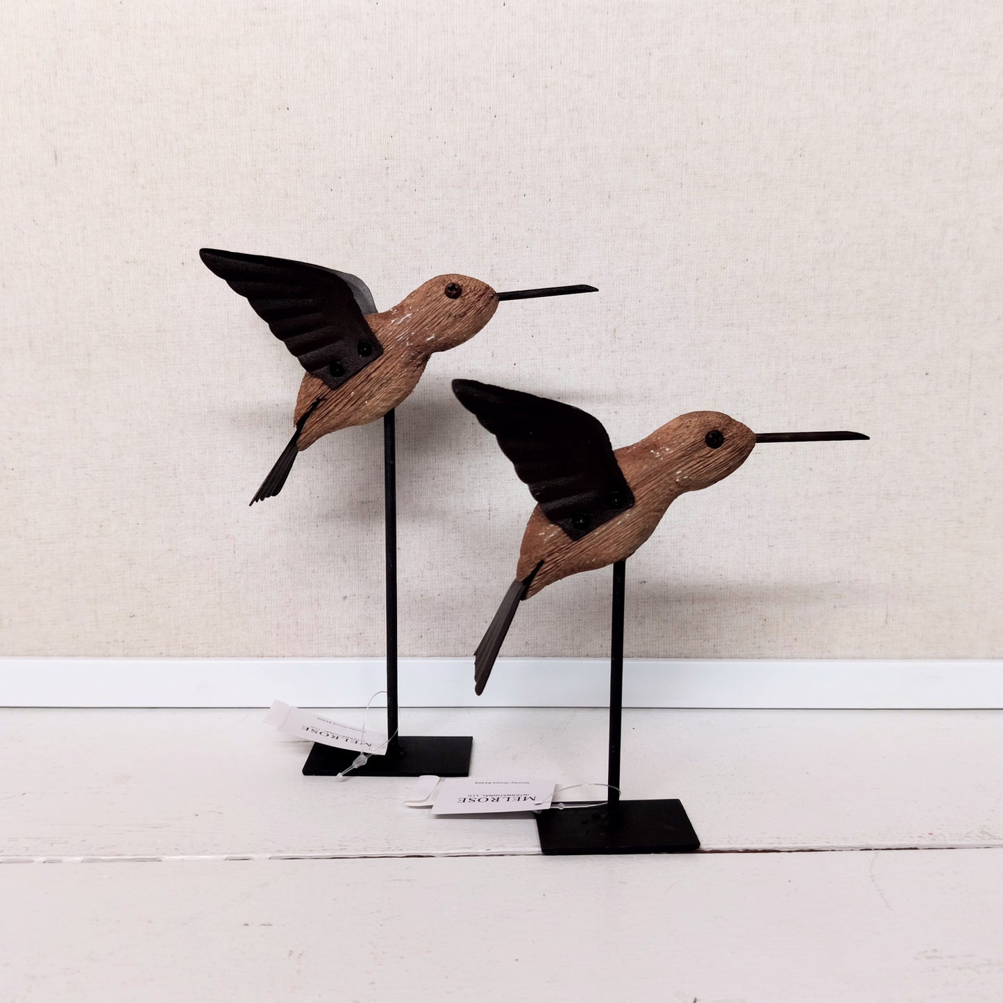 Wood/Iron Hummingbird Decor