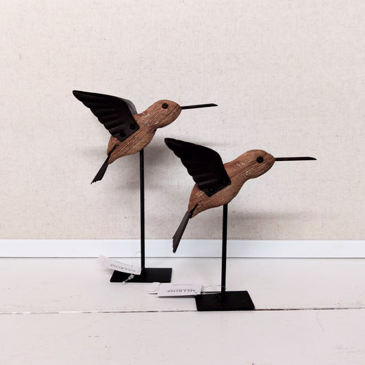 Wood/Iron Hummingbird Decor