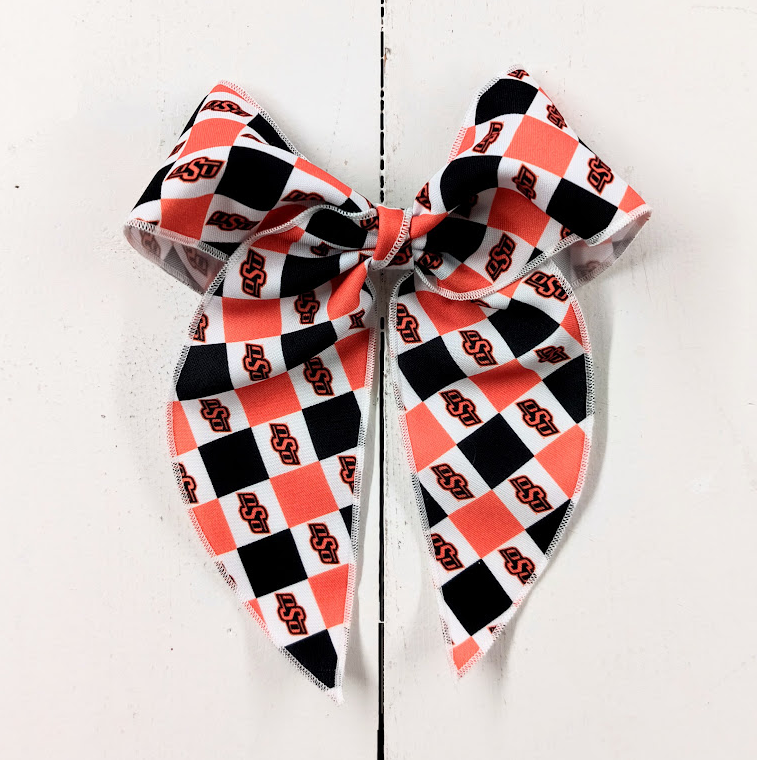 Check Pattern OU or OSU Hairbow