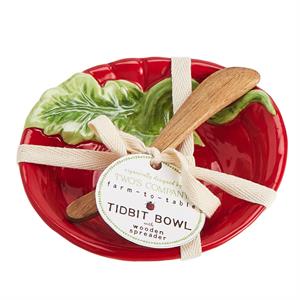 Veggie Tidbit Bowl w/ Spreader