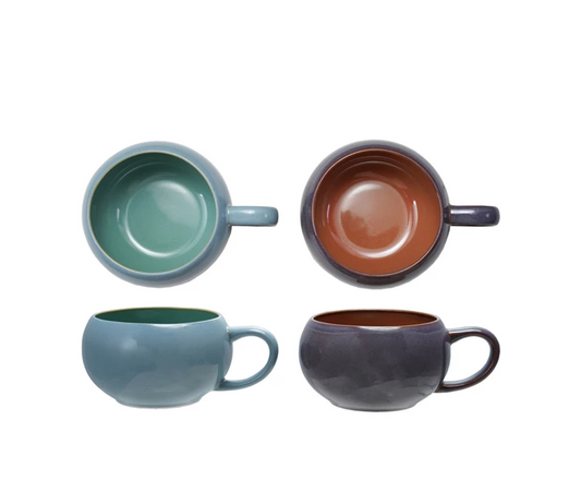 16 oz. Stoneware Mug w/ Reactive Glaze
