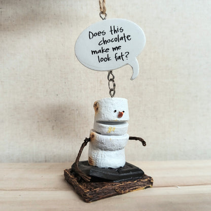 S'mores Snowman Ornament