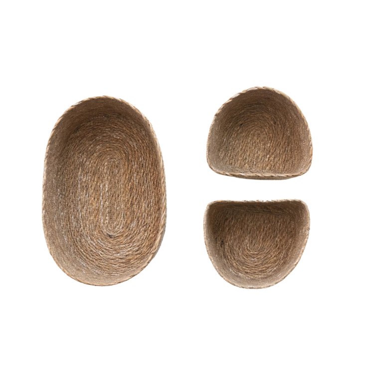 Hand-Woven Seagrass Nesting Baskets