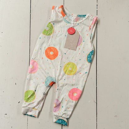 Donut Pattern Tank One-Piece Jogger