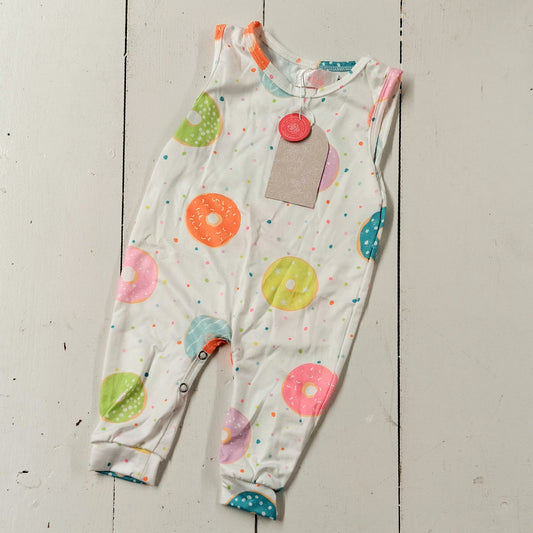 Donut Pattern Tank One-Piece Jogger