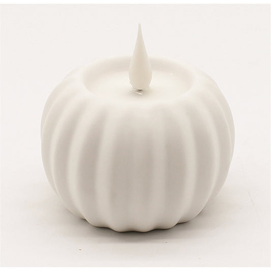 White Pumpkin LED Candle
