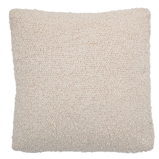 Woven Cotton Boucle Pillow