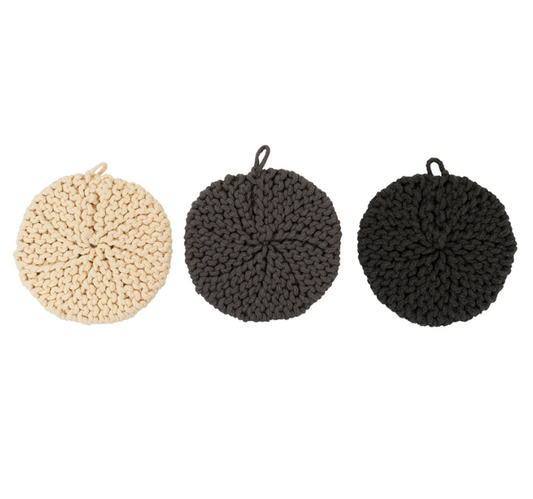 8" Round Crochet Potholder