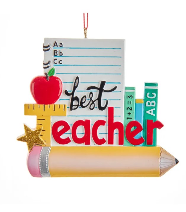 Best Teacher Personalized Ornament