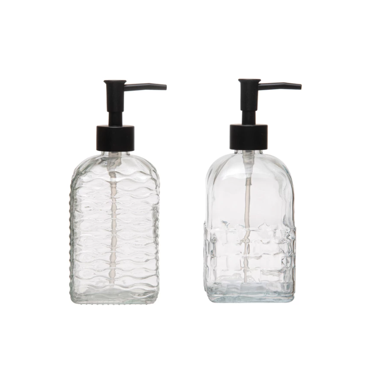 Pressed Glass Soap Dispenser