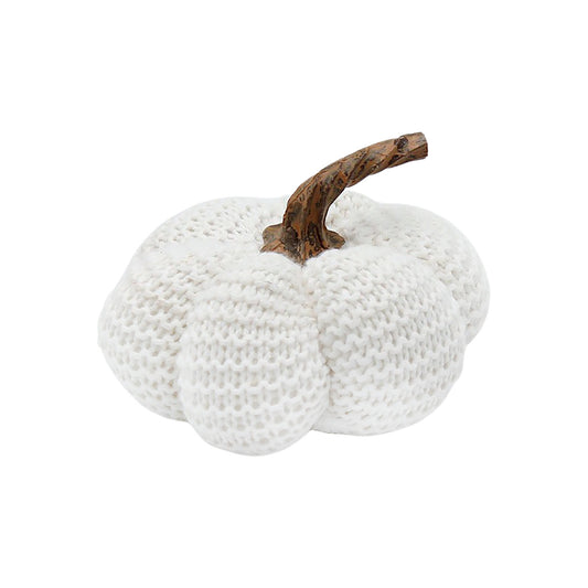 White Knit Pumpkin