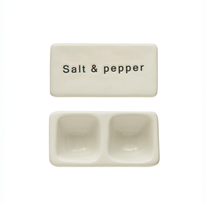 Stoneware S&P Pinchpot w/ Lid
