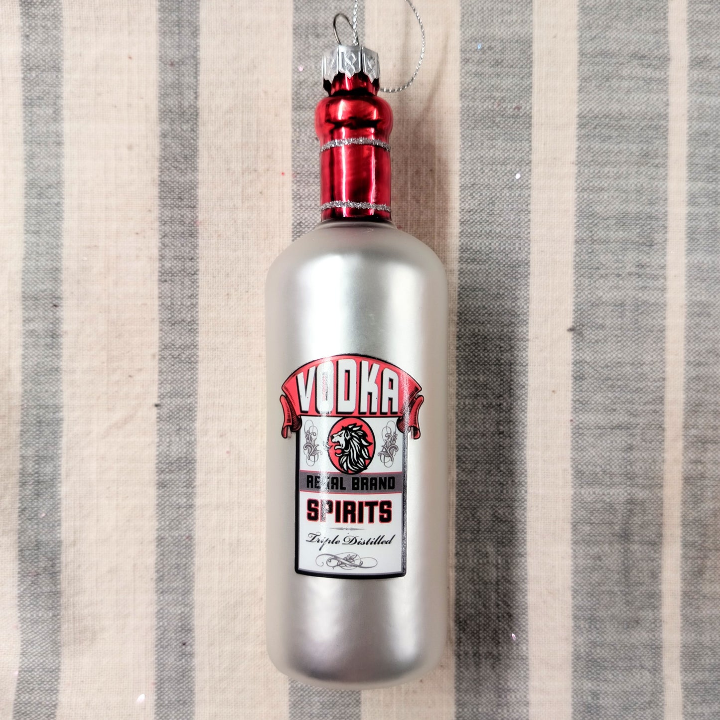Glass Alcohol Bottle Ornament
