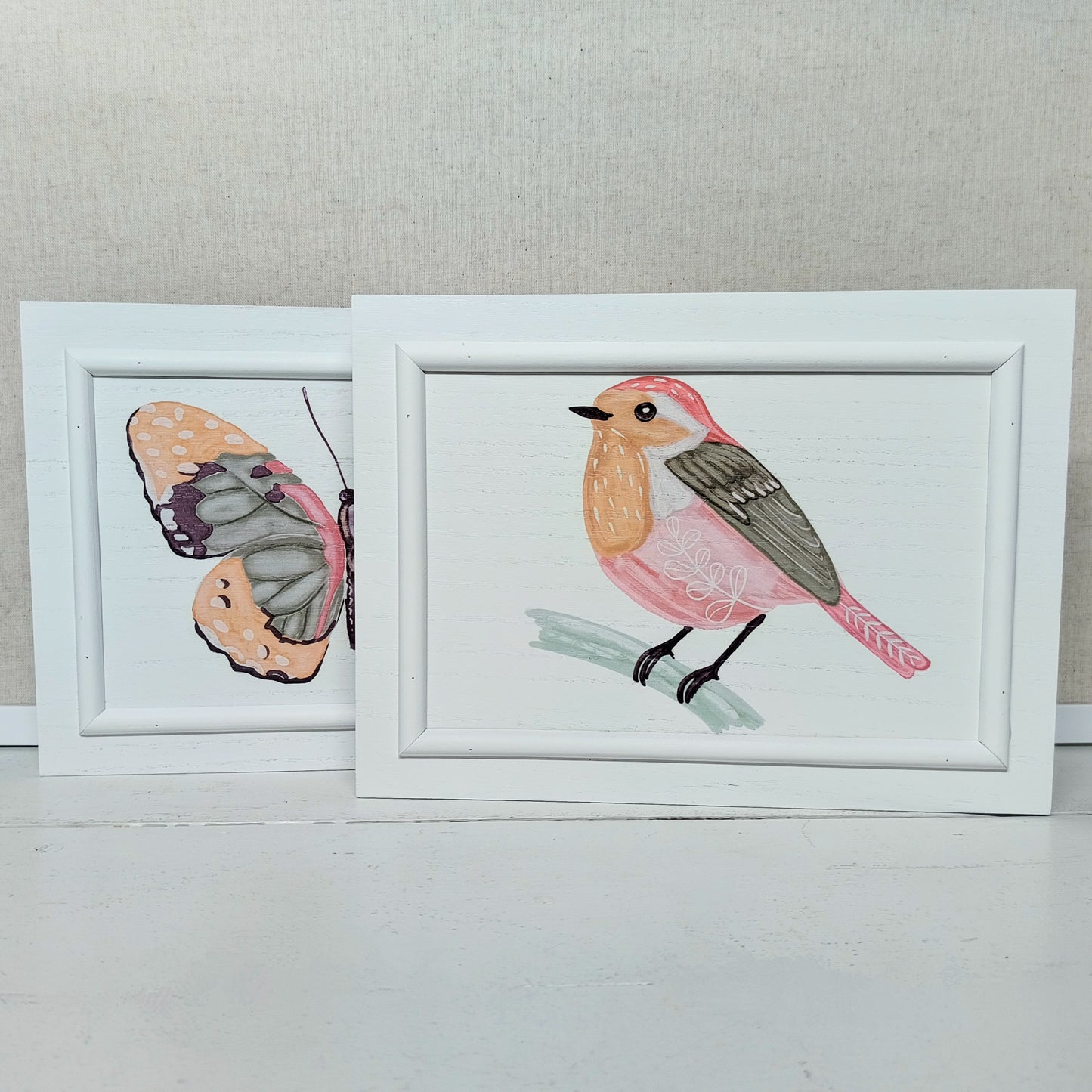 Bird or Butterfly Wooden Plaque