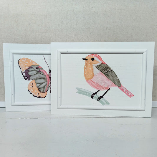 Bird or Butterfly Wooden Plaque