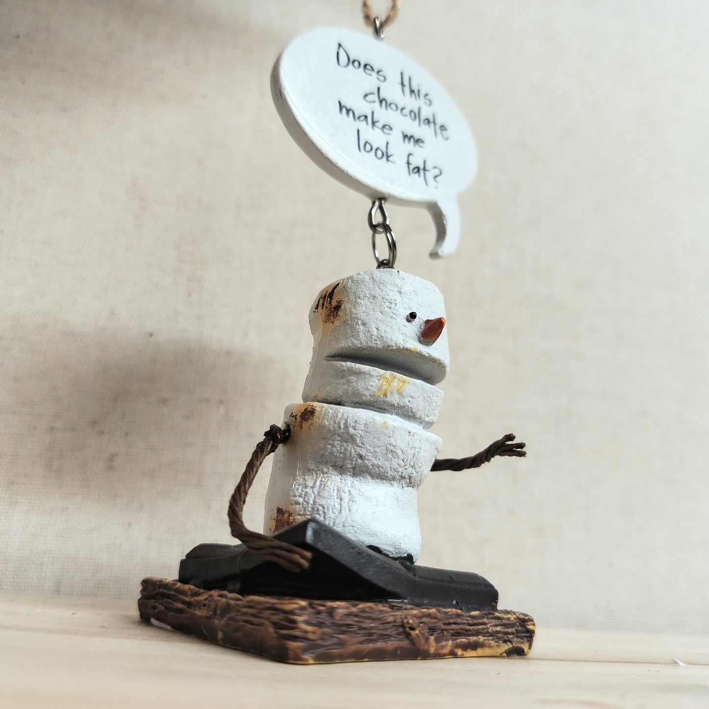 S'mores Snowman Ornament