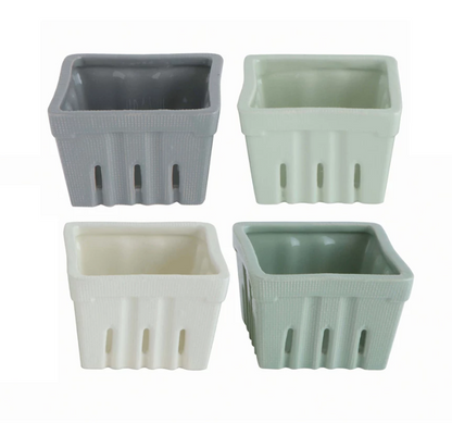 Stoneware Berry Basket