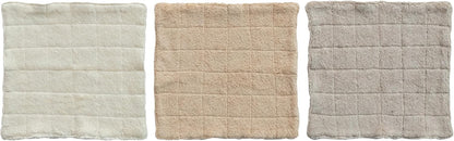 Quilted Cotton Terry Wash Cloth w/ Loop