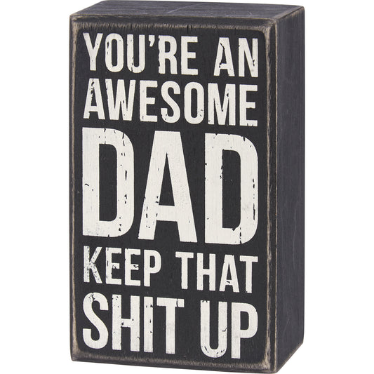 Box Sign - Awesome Dad