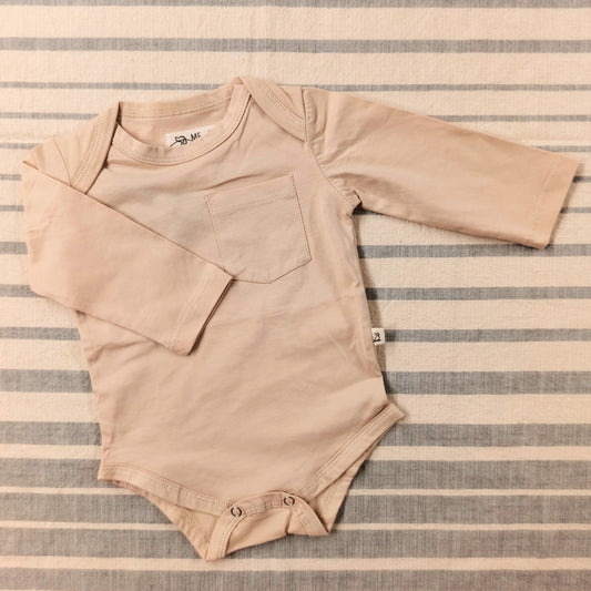 Long Sleeve Onesie - Tan